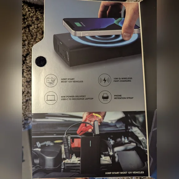 YADA Power Bank Pro, 60W USB-C, Car Battery Jump Starter, 10W Wireless Charger/1